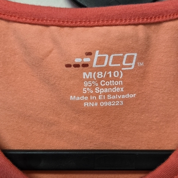 BCG Racer Back Athletic Top Coral M (8 / 10) - Picture 3 of 4